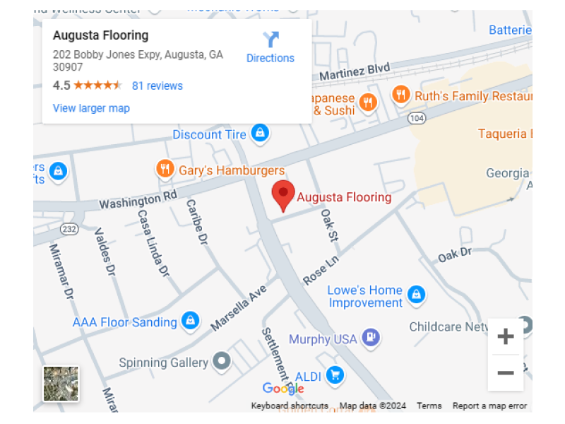 Augusta Flooring's location in GA